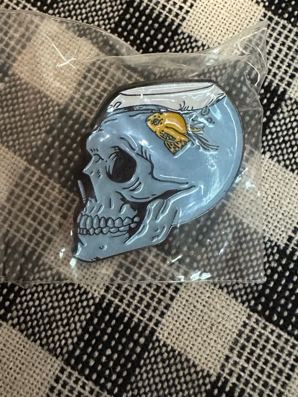 Skull Fishbowl Pin New